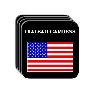  US Flag   Hialeah Gardens, Florida (FL) Set of 4 Mini 