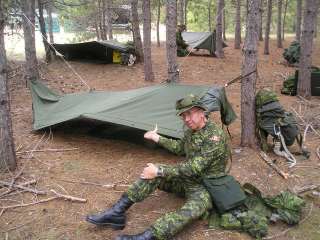 ARMY HALF TENTS VERSITILE SHELTER. 2 MAKES PUP TENT  