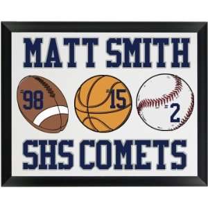  High School Sports Plaque: Custom Wood Plaque: Home 