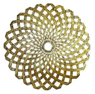 Italian Gold Iron HORCHOW CEILING Chandelier MEDALLION  
