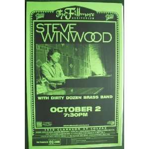  Steve Winwood Fillmore Denver Concert Poster 2003