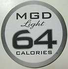 MILLER GENUINE DRAFT 64 Calories BEER Coaster MGD LIGHT