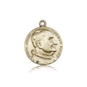  14kt Gold St. Saint Pope John XXII Medal 1 x 7/8 Inches 
