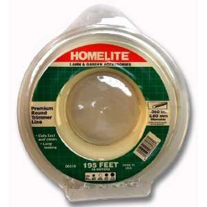   HOMELITE D06510 TRIMMER LINE, .080 Round, 195 FT ROLL Patio, Lawn