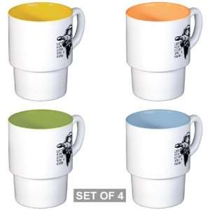  Stackable Coffee Mugs (4) Jesus Let Him Give You A Hand 