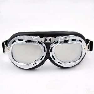   Mirror Chrome Frame UV Dusty Eyewear Goggle Reflective Lens: Sports