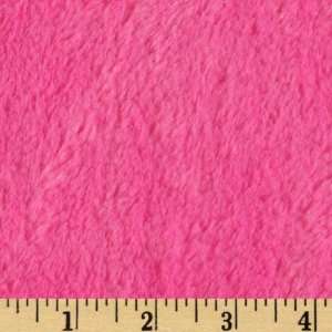  62 Wide Minky Candy Pink Fabric By The Yard: Arts 