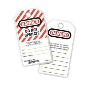 Lockout Tag, Danger   Do Not Operate:  Industrial 