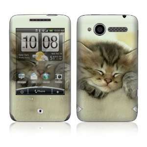 HTC WildFire (Alltel) Skin Decal Sticker   Animal Sleeping Kitty