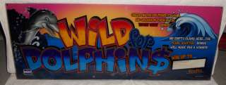 Wild For Dolphins IGT Slot Machine Glass  