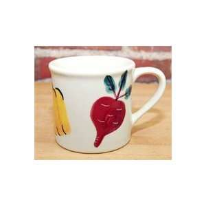   : FARMERS MARKET SET OF 4 TRADITIONAL MUGS (BEETS): Kitchen & Dining