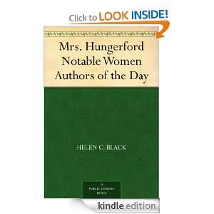 Mrs. Hungerford Notable Women Authors of the Day Helen C. Black 