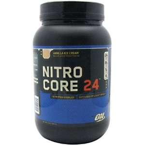  Optimum Nutrition Nitrocore 24, Vanilla Ice Cream, 3 lb 