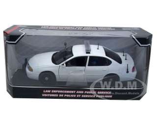   car model of 2002 Chevrolet Impala Blank White Unmarked Police Car by