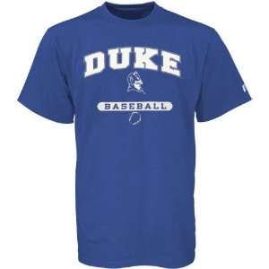   Russell Duke Blue Devils Duke Blue Baseball T shirt