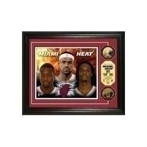  Miami Heat Big Three 24KT Gold Coin PhotoMint: Sports 
