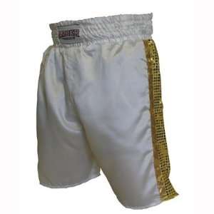 Amber Sporting Goods ASH 1002 H Mexican Style Boxing Shorts in White 