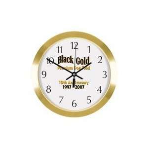  #871    Gold Metal Wall Clock   14 Diameter