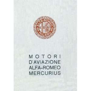   Mercurius Aircraft Engine Instruction Manual Alfa Romeo Mercurius