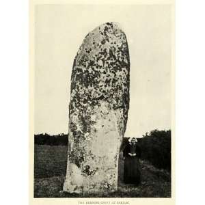  1923 Print Kerderg Carnac France Menhirs Archaeological 