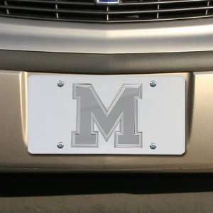  NCAA Memphis Tigers Satin Mirrored Team Logo License Plate 