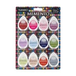  New   Memento Dew Drop Dye Inkpads 12/Pkg   Sorbet Scoops 