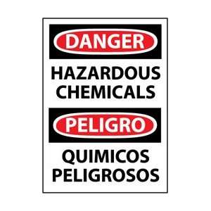 ESD441AB   Danger, Hazardous Chemicals Bilingual, 14 X 10, .040 