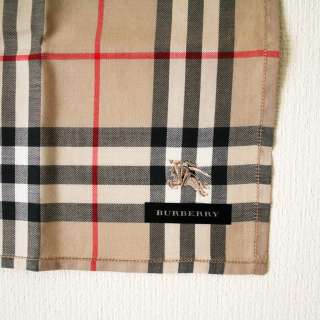 NEW Burberry Handkerchief Mini Scarf Japan made Beige Check  