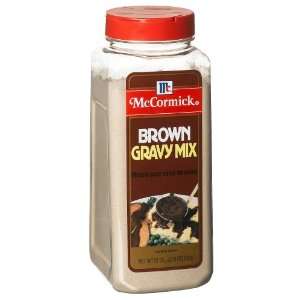 McCormick Brown Gravy Mix, 21 Ounce Plastic Jar  Grocery 