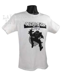 Operation Ivy OLD School SKA Man Punk T Shirt WHITE  