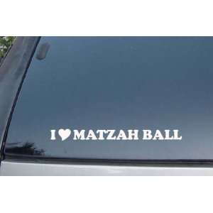  I Love Matzah Ball Vinyl Decal Stickers 