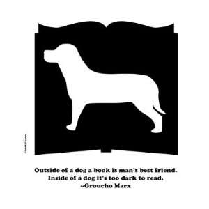  Dog Book Groucho Quote Magnet