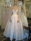 NWT St Pucchi Silk Ball Wedding Dress~Sz 10~# 9209~Orig $8500~Intense 