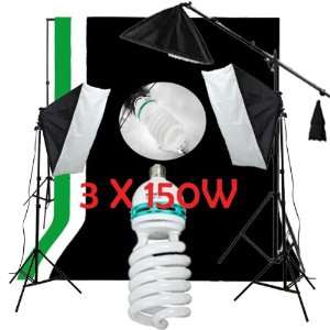  NEW Pro 4500watt Photostudio Video Boom Arm Stand Softbox 