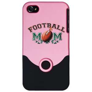  iPhone 4 or 4S Slider Case Pink Football Mom with Ivy 