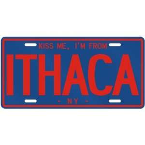   AM FROM ITHACA  NEW YORKLICENSE PLATE SIGN USA CITY