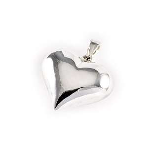  Puff Heart Pendant (28mm x 30mm) Jewelry