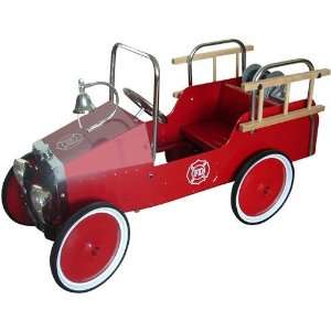  Jalopy Pedal Fire Truck: Toys & Games