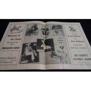 1951 FORT MADISON IOWA Championship Rodeo Program  