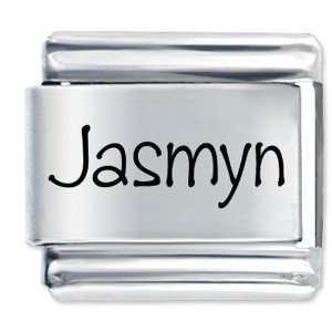  Name Jasmyn Gift Laser Italian Charm: Pugster: Jewelry