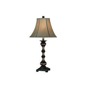  Lite Source C41105 Feoras 1 Light Dark Walnut Table Lamp 