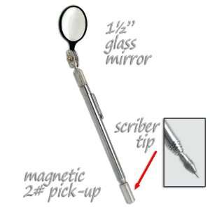  3 in 1 Telescoping Inspection Mirror Magnetic Pick up 