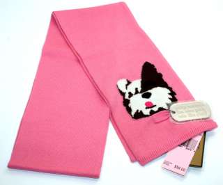 NWT JUICY COUTURE Girls Scotty Scarf   Pink ~ So Soft!  