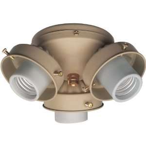   2303 068 French White Functional Fan Light Kit: Home Improvement