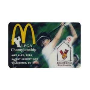 Collectible Phone Card 10m McDonalds LPGA Golf Championship 