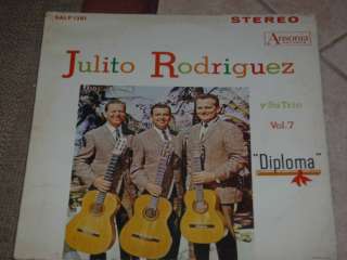 JULITO RODRIGUEZ Y SU TRIO  LP VOL 7 DIPLOMA LP RARO  