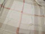 NEW BURBERRY Beige Pink Trench Check Silk Scarf Large  