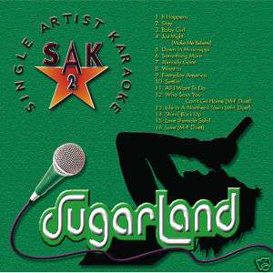 SINGLE ARTIST KARAOKE #2 SUGARLAND CD+G 16 SONGS  