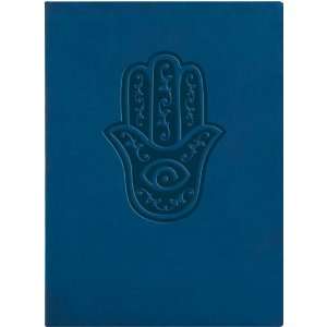   Blue Embossed Watchful Eye Leather Writing Journal
