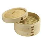 Joyce Chen New 2 Tier 10 Inch Stackable Bamboo Steamer Set